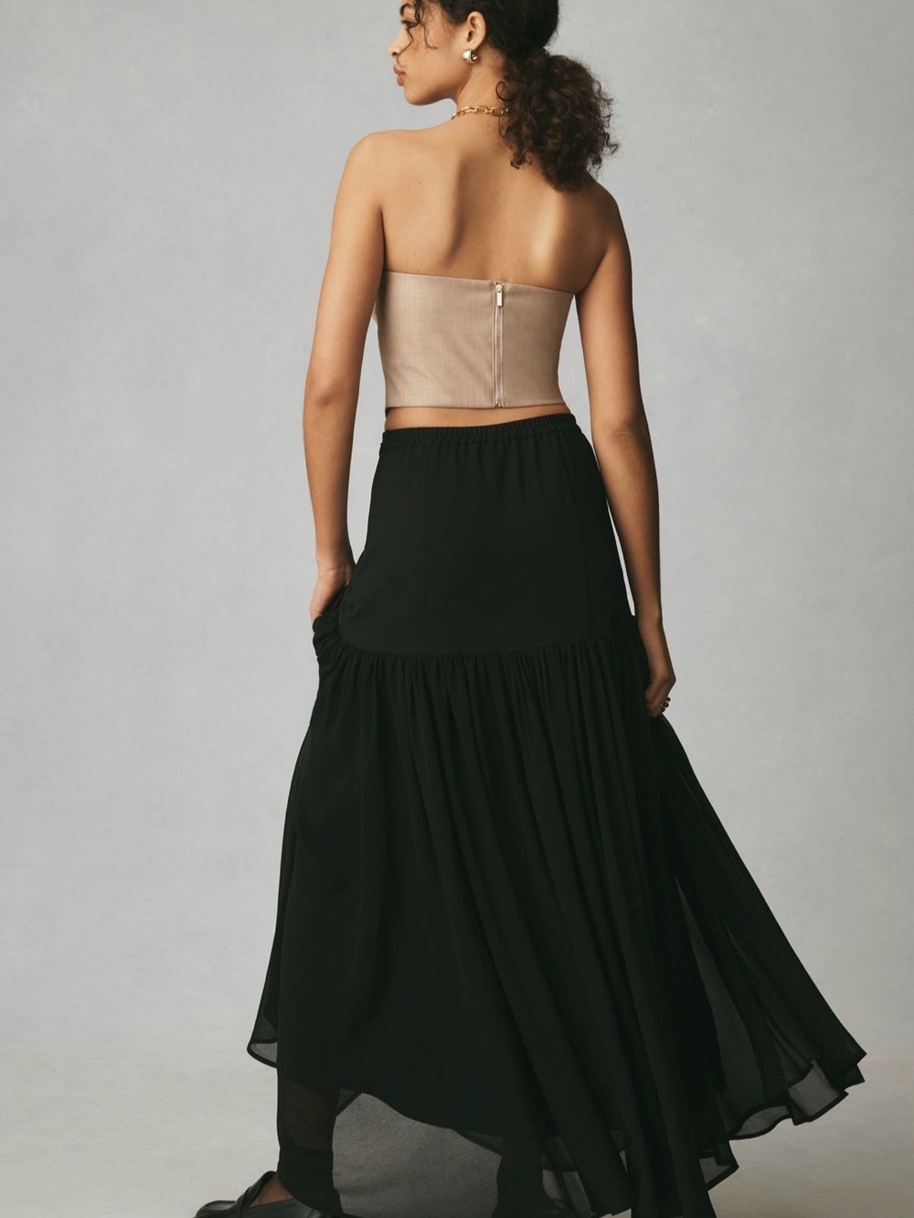 Hutch Black Maxi Skirt - Picture 4 of 6
